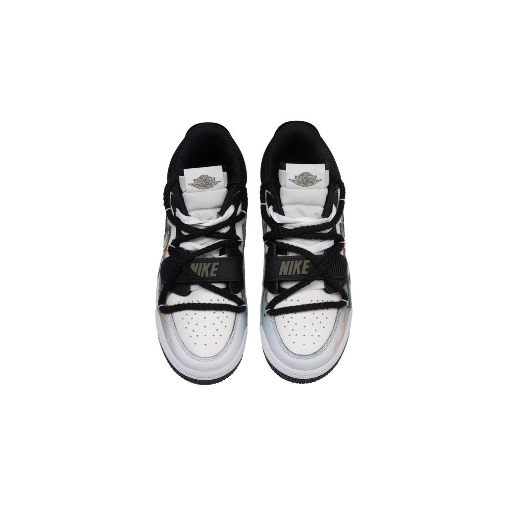 Jordan Legacy 312 Forest Green Notebook Cushioning, Wear Resistant Low top Vintage Basketball Shoes Men's CD7069-120(Team365--)