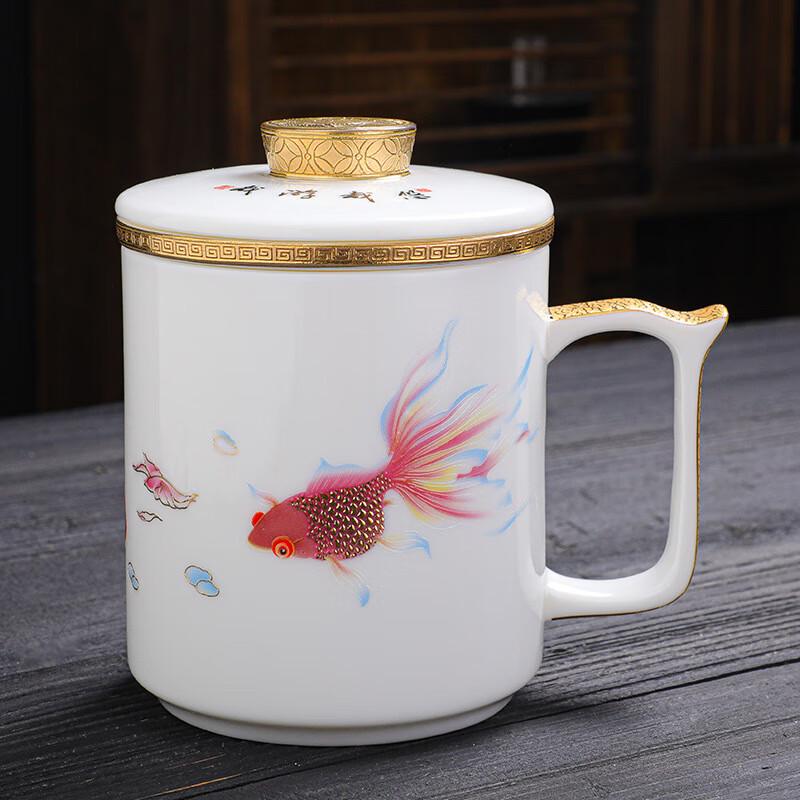 Chaxun Ceramic Business Tea Mug with Lid
