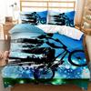 Motorcycle Duvet Cover Set Motocross Racing Bedding Dirt Bike Extreme Sports For Men Teens Boys Kids Polyester Comforter Cover