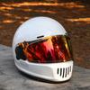 VGV Fiber Glass Retro Style Motorcycle Helmet Full Face Helmet Cruiser Cruiser Scooter DOT ECE Approved Light Weight Man Women