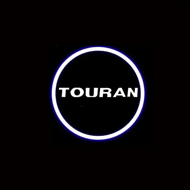 WHAQY1 2Pcs LED Car Door Logo Welcome Ghost Shadow Projector Light for VW Volkswagen Touran 2016-2018 Courtesy Lamp Decor Accessories