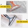 1 шт. двухстороннее средство для удаления шерсти домашних животных, средство для удаления ворса, чистый инструмент, бритва, очиститель свитера, скребок для бритвы для ткани, скребок для одежды, ковров