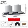 Commercial High-Suction Range Hood for Restaurant Kitchens and Rural Wood-burning Stoves
