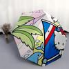 1pc Hello Kitty Automatic Opening/Closing Umbrella with Nautical Theme, Portable Three-Fold Design, 8-Bone Iron Frame, Outdoor Umbrella, Ideal Gift fo