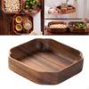 Walnut Wooden Serving Tray Fruit Plate Veggie Snack Appetizer Platter for Bread Sweets
