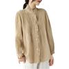 Linen Long Loose Solid Perfect for Everyday Summer [OGCPWYQZ] Women's Shirt, Button-Down Blouse, Sleeve, Stylish, Slimming, Fit, Casual, Stylish,