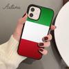 Italian National Flag Phone Case for iPhone 11 12 13 14 Pro Max Mini X XR XS SE 2020 5 6S 7 8 Plus Samsung Galaxy S21 S22 Cover