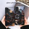 Светлячок Лунного Света Чехол для Телефона из Стекла для Honor X5 Plus X30 X9c Smart X5b X9a X30 Max X50i 30 Pro 50 Pro 70 90Smart 200 Lite