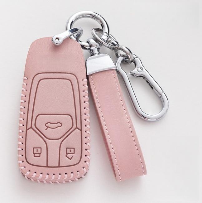 Чехол-накладка из кожи Oli для ключа-пульта автомобиля для A4 B9 A5 A6L A6 S4 S5 S7 8W Q7 4M Q5 TT TTS RS Купе Стайлинг Аксессуары