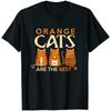Funny Orange Cats Are The Best Cat Mom T Shirt T-Shirt Oversized T Shirt T Shirts for Men Women Cotton Four Seasons