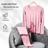 60 Double-Sided Modal Women's Seamless Thermal Underwear Set for Autumn/Winter