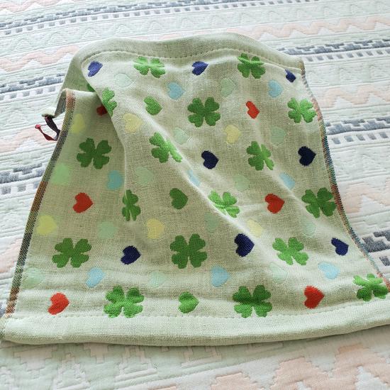 Трехслойное хлопковое муслиновое полотенце/слюнявчик: Женский маленький, слюнявчик для младенца, 26x26см, полотенце для детского сада