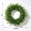 Artificial Green Pine Cypress Wreath for Christmas Window and Doorway Decoration