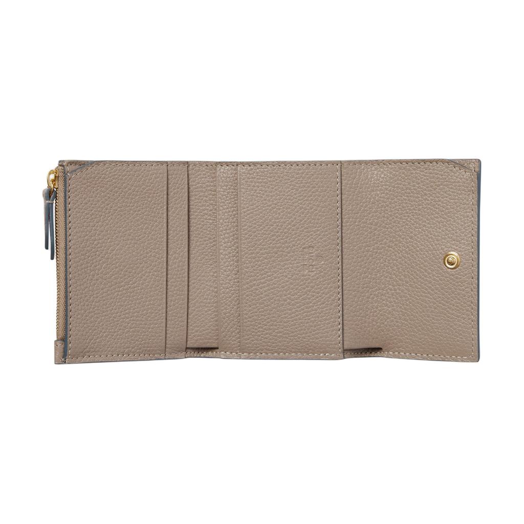 Gucci GG Marmont Mini Leather Wallet With Gold Hardware Women wallet Light-Blue Beige 837957-AAE5F-1642