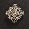 Pin Corsage Clothing with Crystal Brooch Wholesale Alloy Rhinestone Small Fashion Trade Card Accessories