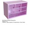 Drawer Desktop Storage Box Large Capacity 6 Compartments Clear Visible Cosmetic Stationary Hair Accessories Jewelry Storage Organizer Container