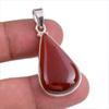 Ювелирный кулон из натурального красного оникса ручной работы из твердого серебра 925 пробы 1,50 дюйма u7R72