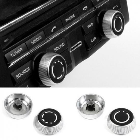 Sale Dashboard Radio Volume Knob Button Cover Cap for Porsche Cayenne 2011-2017