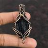 Black Tourmaline Rough Pendant Copper Wire Wrapped Pendant Natural Gemstone Jewelry Handmade Pendant Copper Wire Wrap Jewelry Gift For Her