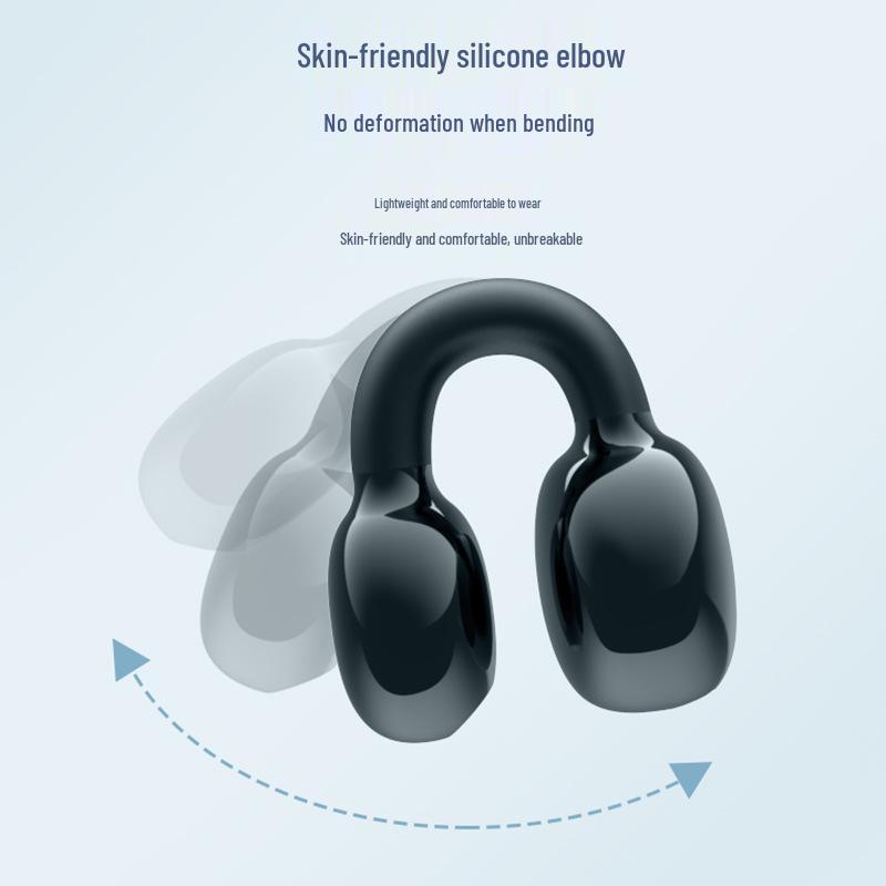 YX09 Ear Clip Wireless Gaming Earphones: Long Battery Life, Ultra-Low Latency, Sports Compatibility.