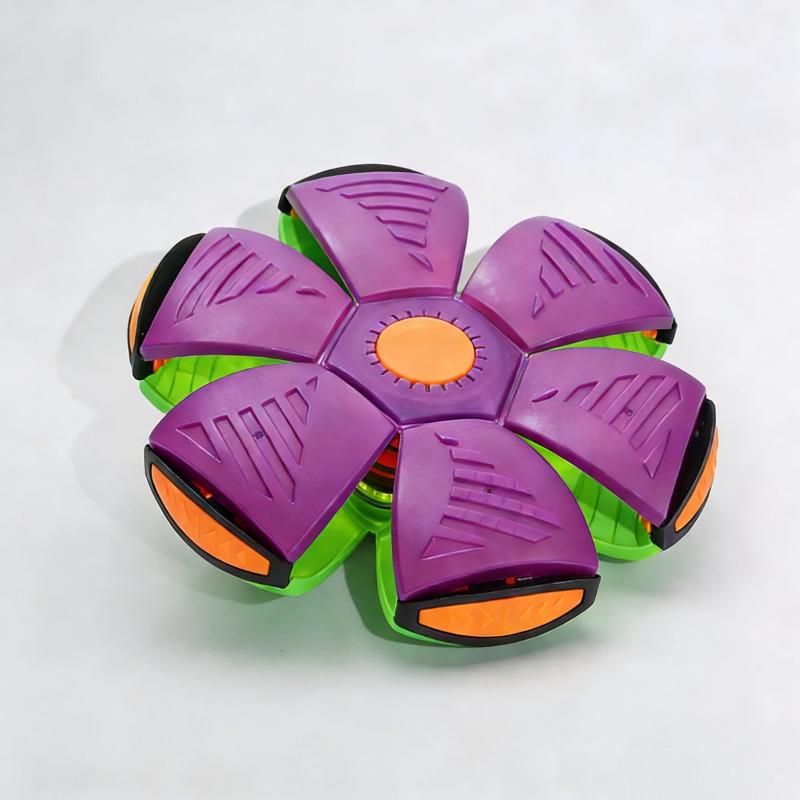 Deformable Flying Saucer Ball Magic Vent Toy for Kids Outdoor & Indoor Parent-Child Foot Pressure Relief Stress Decompression Gift