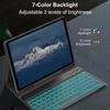Защитный кожаный чехол-клавиатура для планшета Samsung A9 Plus 11 с подсветкой Bluetooth и слотом для стилуса A11+