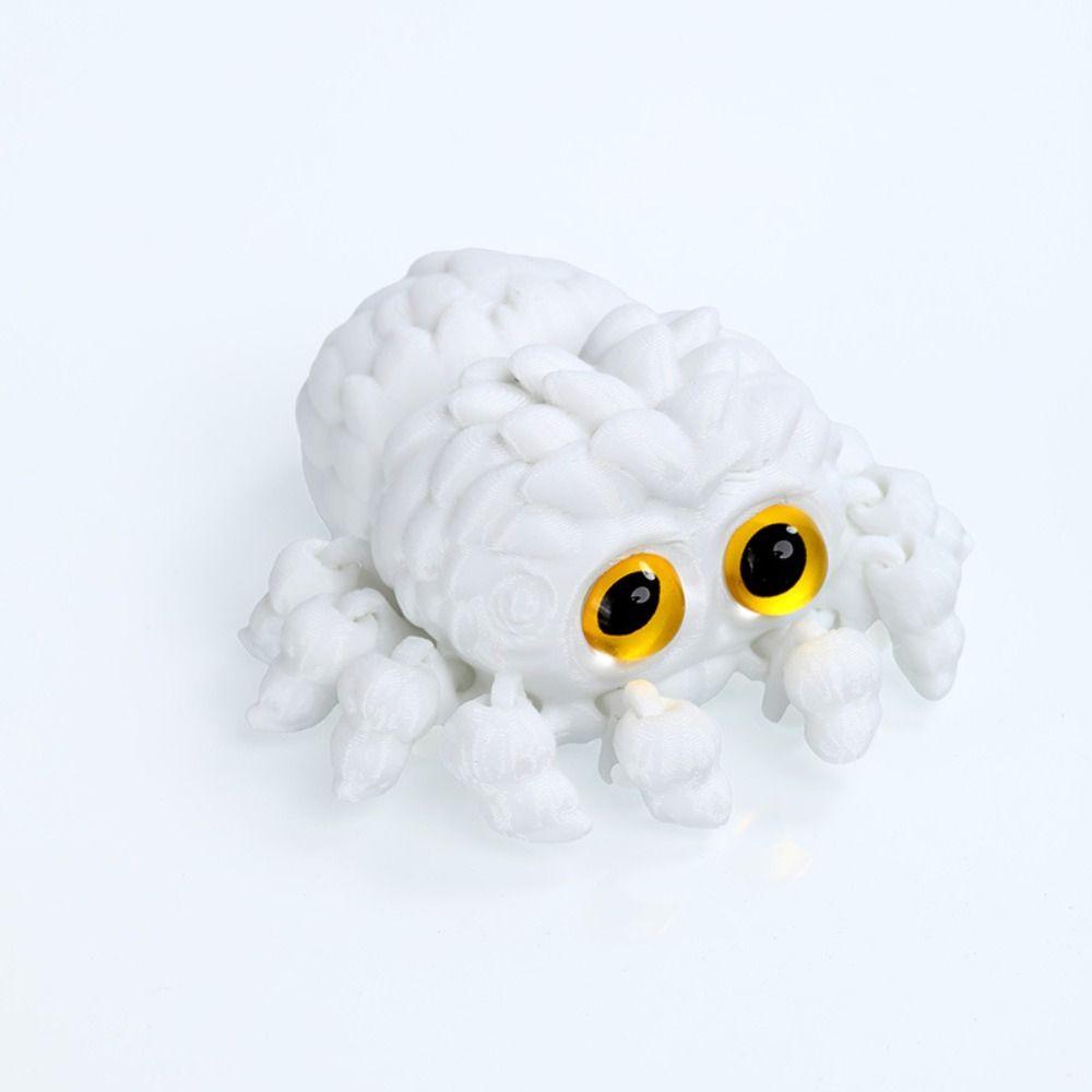 Colorful Appearance 3D Printed Spider Ornament Desktop Size Articulated Fidget Toy  Spider Lovers