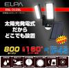 ELPA Solar-Powered Sensor Light, 2 Lights (White LED/Waterproof), Outdoor Sensor Light for Foot Area Lighting (ESL-312SL)