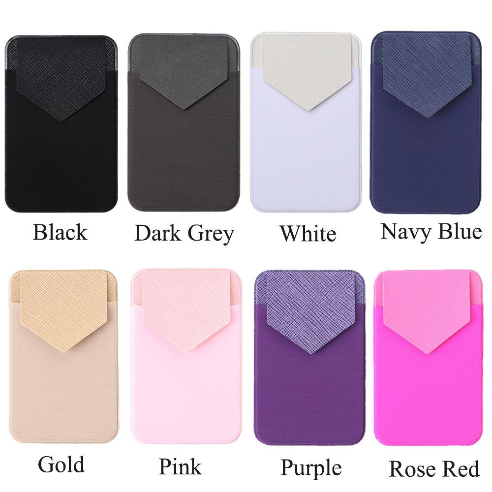 Модный универсальный тонкий карманный чехол-кошелек из лайкры для сотового телефона, держатель для карточек