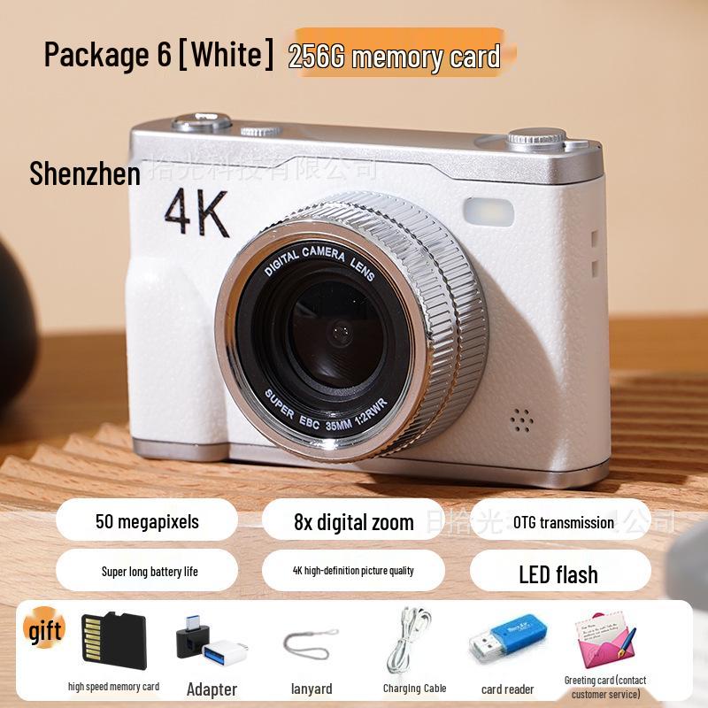 6400W HD Retro Digital Camera - Student-Friendly, Portable, Selfie & Travel Companion