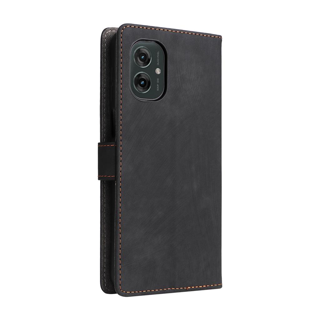 Для Motorola Moto G55 5G Чехол-кошелек с RFID-блокировкой, PU кожаная обложка-подставка для просмотра