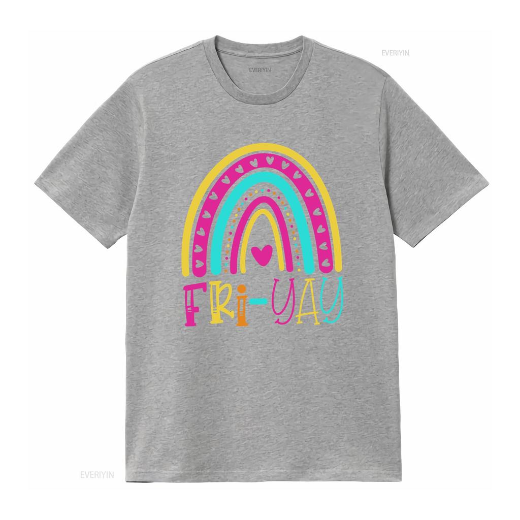 FriYAY T Shirt Fri Yay Cute Teacher Its Fun Friday TGIF s for Women Appreciation vintage Washed Top For Everyday Wear homme