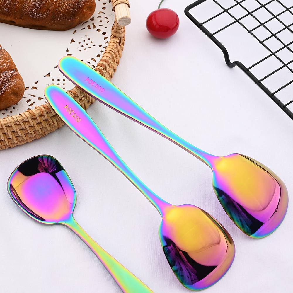 3 размера, набор суповых ложек, столовая ложка из нержавеющей стали 304, чайная ложка, семейные десертные ложки, столовые приборы, кухонные аксессуары