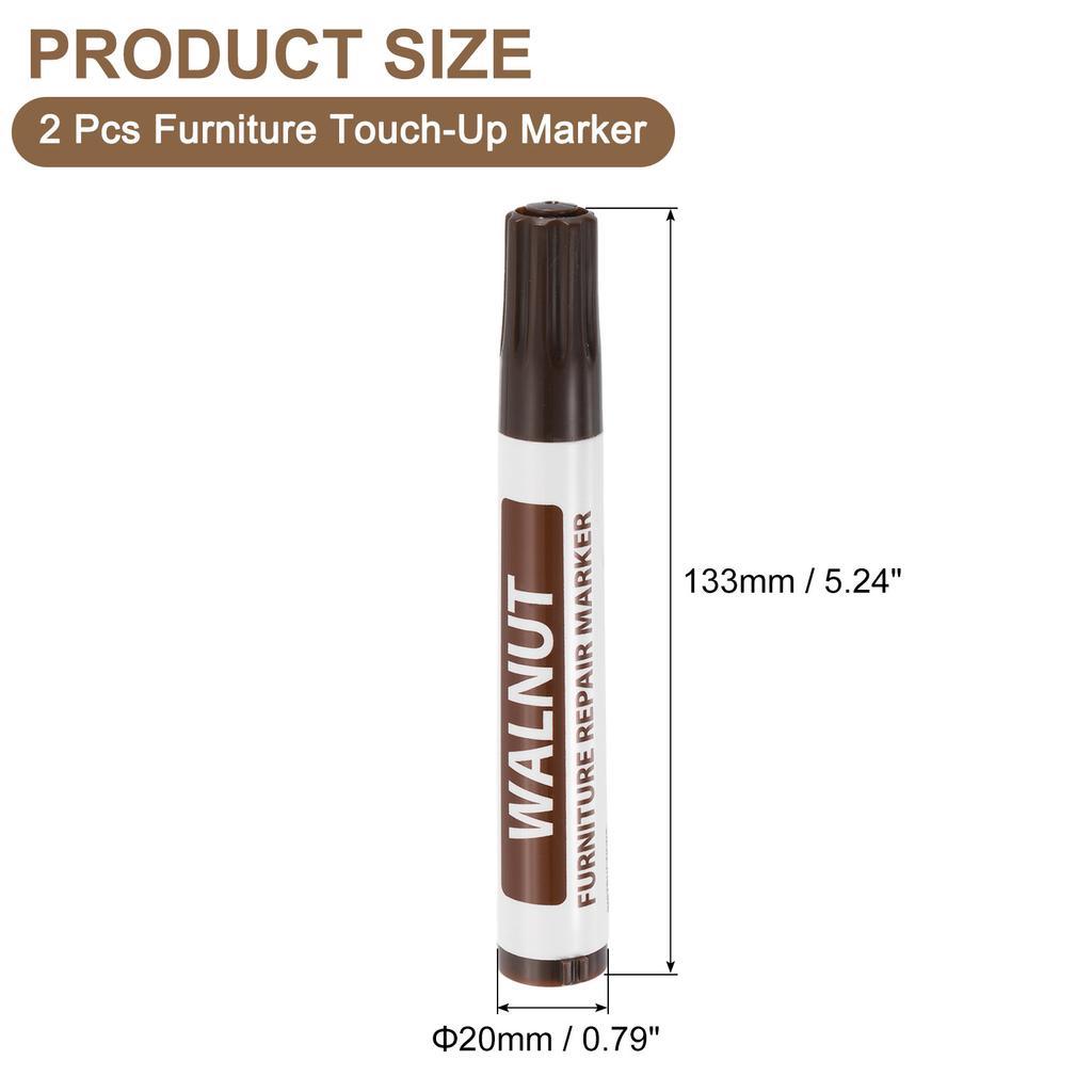 2-12Pcs Furniture Repair Pens Touch Up Filler Sticks Oil Based Paint Markers Wood Floors Scratches Patch Paint Pen and Crayons