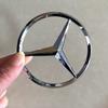 WAK3   9cm Car Rear Trunk Emblem Badge Sticker For Mercedes-Benz W205 W211 W212 GLC Car Tail Emblem Decals Interior Mouldings HBT-BENC