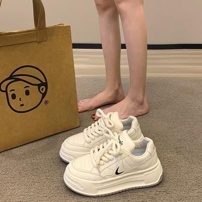 Популярные универсальные белые туфли Muffin, женские, весна-осень, пожилые, на толстой подошве, 2025, новые немецкие тренировочные повседневные спортивные туфли