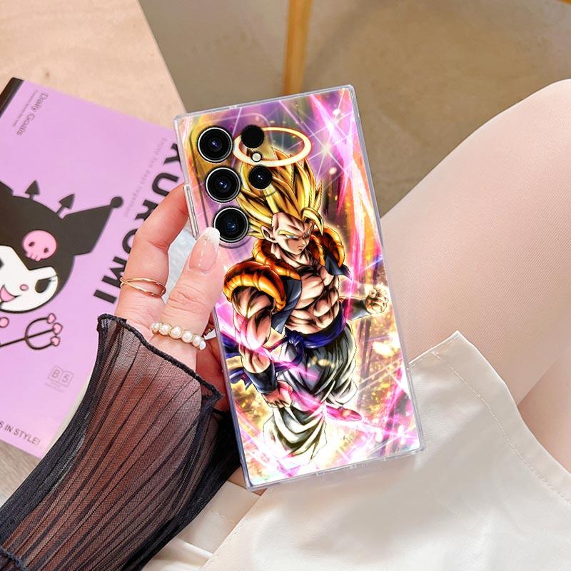 Gogeta Blue Goku S26 Ultra Case Coque For Samsung Galaxy S25 S26 S24 S23 Ultra S22 S20 Plus S21 S25 FE A57 5G Clear Phone Cover