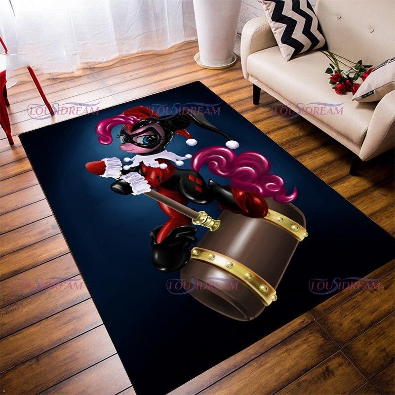 Ковер с героями мультфильмов, детские домашние ковры с единорогом для детской комнаты, мягкие игровые коврики для ползания, волосатый напольный коврик, декор для гостиной, спальни, ковер