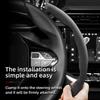 bpzsw1 Suitable for Peugeot Anti-Slip Buckle Segmented Suede Steering Wheel Cover Suitable for 206 208 3008 308 207 307 2008 508 5008 407 107 Partner