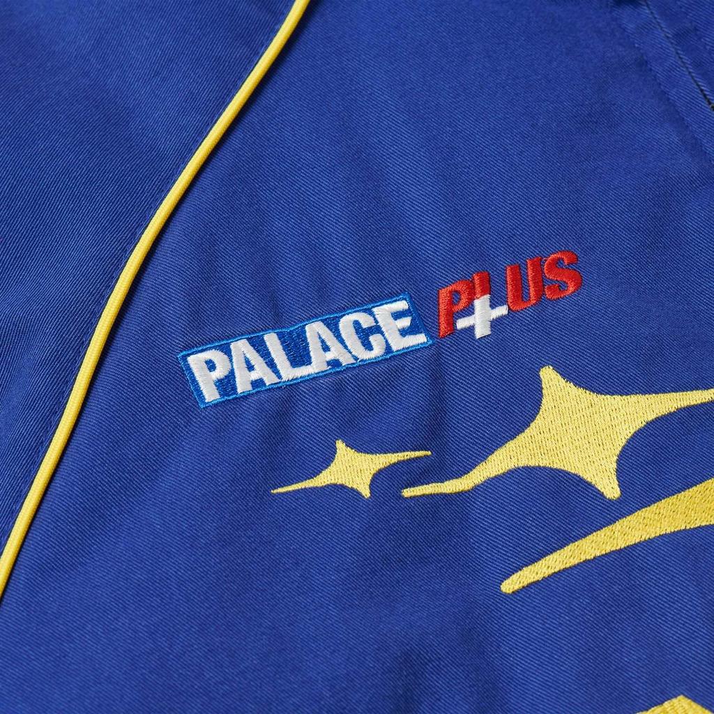 Palace Куртка FW24 Pally Rally с принтом логотипа и застежкой-молнией Унисекс куртка Синяя P27JK013