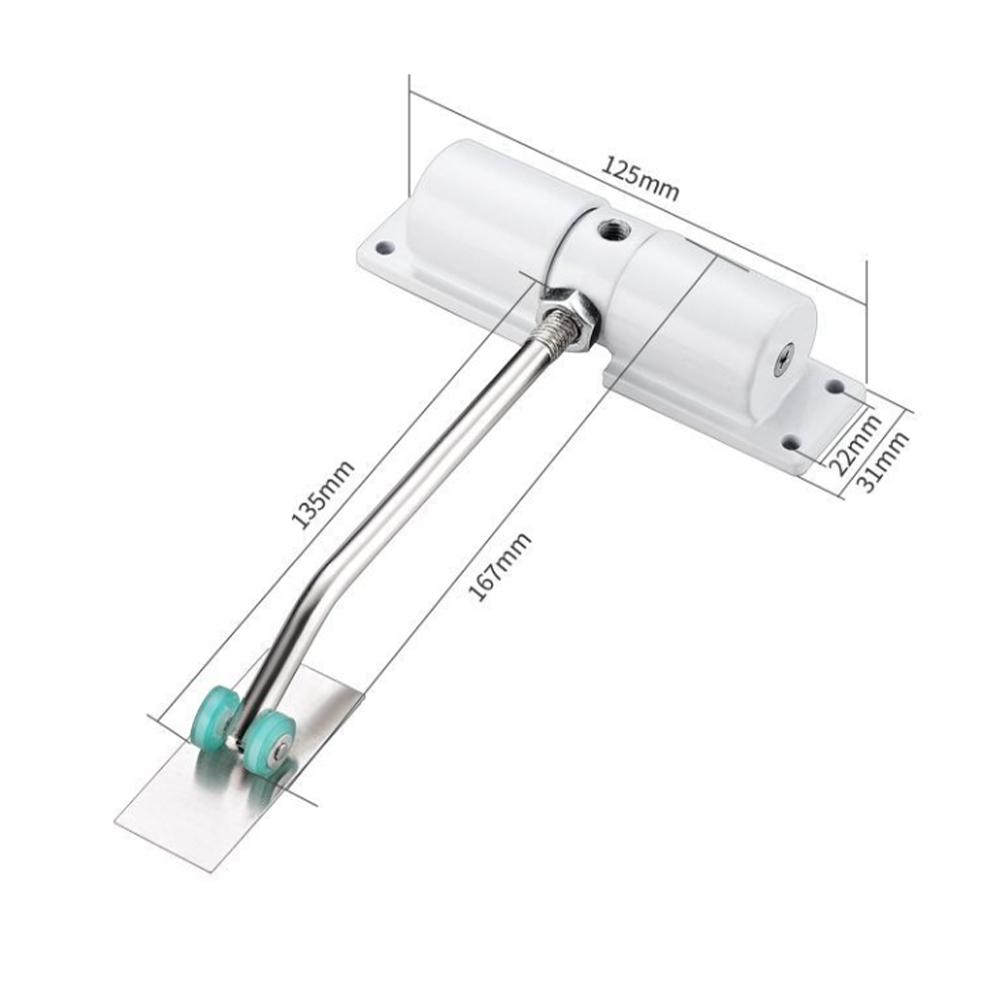 Xiaomi Automatic Door Closer Safety Spring Door Closer, Zinc Alloy Adjustable Closing Door Hinge Door Closer for Door Self Closing, Co