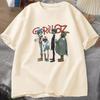 Музыкальная группа Gorillaz PUNK ROCK Футболка Мужчины Женщины Лето 90-х годов Хлопковые футболки с круглым вырезом и короткими рукавами Одежда Винтаж Y2K Одежда Футболка
