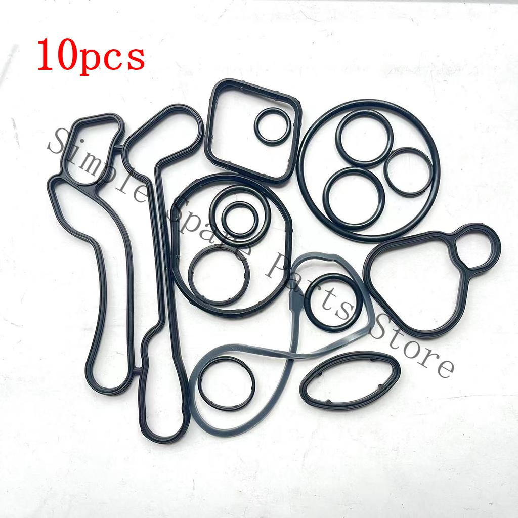 (10set/lot)Cooling System Seal Oil Cooler Gasket Seals # 24445723 55354071 For Chevrolet Cruze 1.6L 1.8L Sonic Astra Zafira