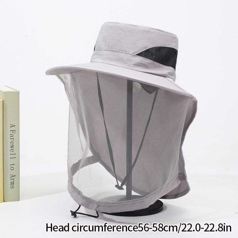 Outdoor Anti Insect-repellent Fishing Hat Breathable Uv Protection Hiking Climbing Hat Traveling Sun Hats for Men Women