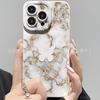 Мраморный узор подходит для чехлов для телефонов Apple 16/17 Pro Max, iPhone 15 Премиум 13 Полное покрытие 14 Мягкий 11/12