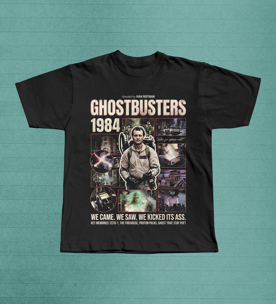 Ghostbusters Movie Shirt, Vintage 80s Comedy Horror Tee, Proton Pack Film Gift
