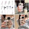 Handmade Butterfly Phone Pendants Unique Mobile Straps Bowknot Phone Chain Heart Keychain Pendant for Phone Bag and Key
