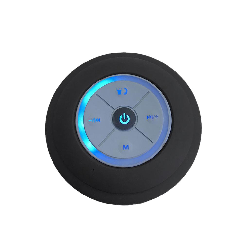 Светодиодный водонепроницаемый беспроводной Bluetooth-динамик сабвуфер для душа + присоска