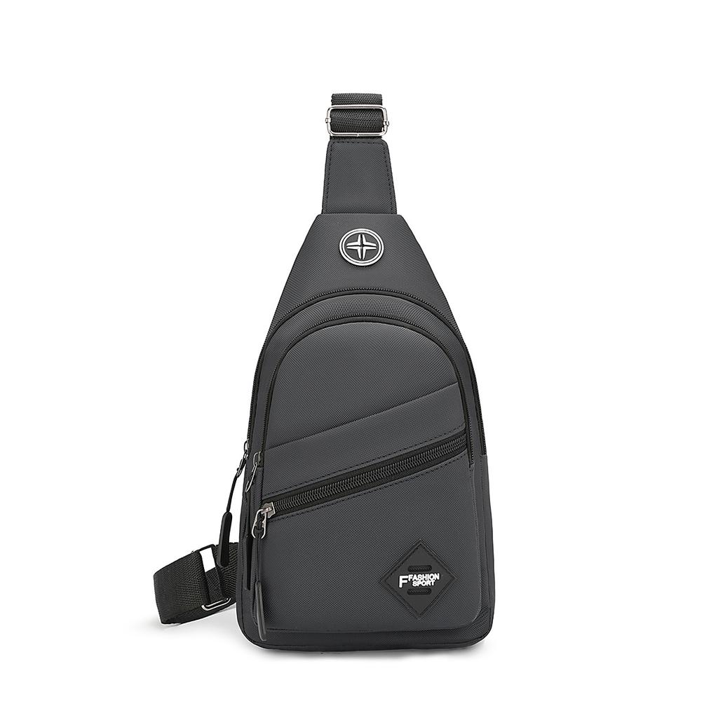 Men's Chest Bag Outdoor Sports Chest Bag Men's Casual Couple Trend Backpack Large Capacity Shoulder Messenger Bag.