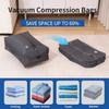 Travel Compression Packing Cubes, Vacuum Sealed Organizer Bags for Luggage, Lightweight Waterproof Clothing Organizers for Men W
